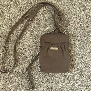 Baggallini Taupe Mini Travel Crossbody